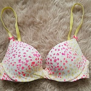 Victoria's Secret Bright Leopard/Heart plunge 32A